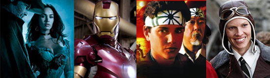 Jonah Hex, Iron Man, Karate Kid, Amelia
