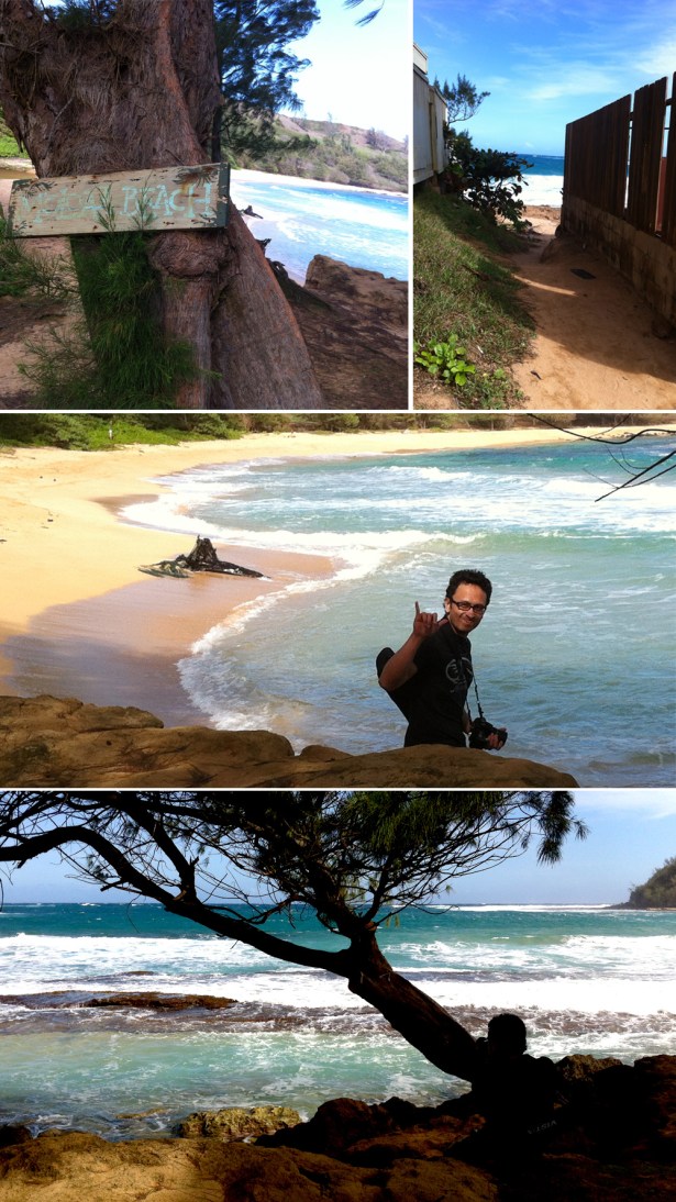Various shots of Molokaa Beach, a secluded beach we got to during our Kauai Photo Tour