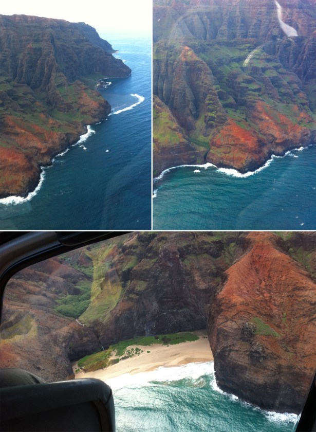 More views of Napa'li Coast from the helicopter