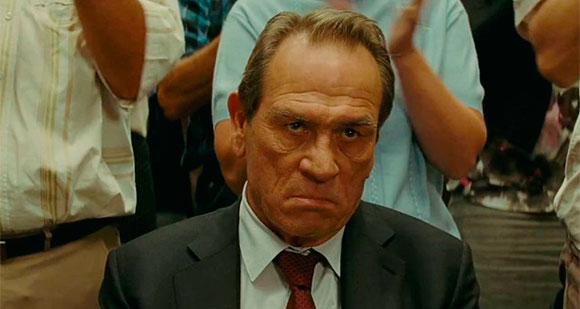 His expression just about sums up my sentiment about this movie