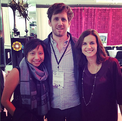 Hanging out w/ filmmaker Charles Hood who made "Night Owl' and my pal Kirsten Gregerson