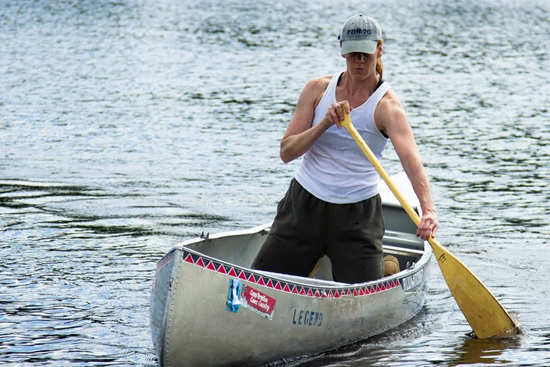 Kate in a scene on Lake Vermilion