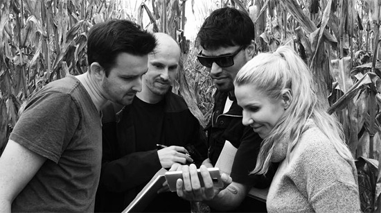 The filmmakers w/ Twin Cities-based DP Christopher Lange + Helsinki-based Mark Hobson Source: Project Eden FB