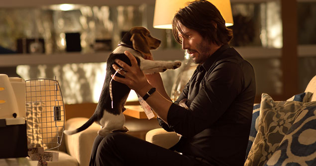 John Wick and puppy