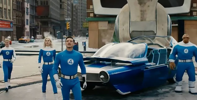 The Fantastic Four 2025 - retro futuristic