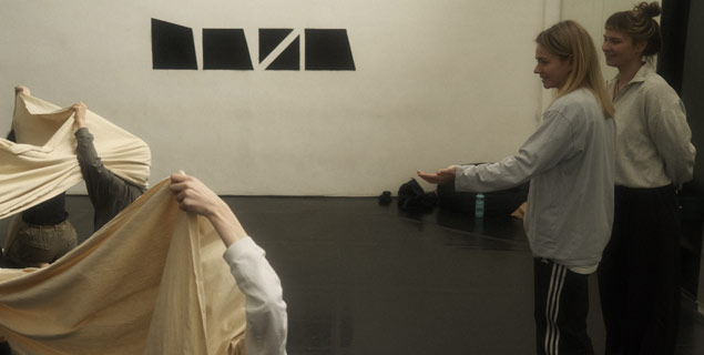 Match In A Haystack - Yuliia and Gala in dance rehearsal