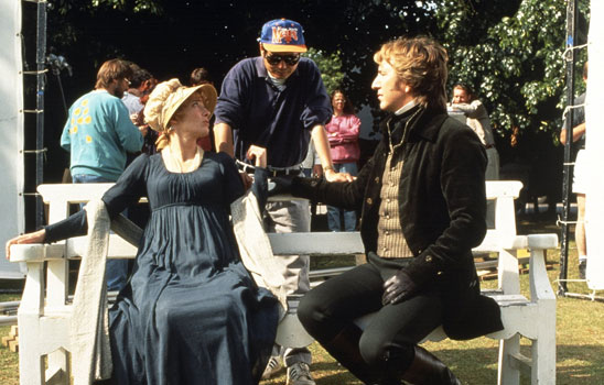 Ang Lee - on set with Thompson and Rickman - Sense and Sensibility  