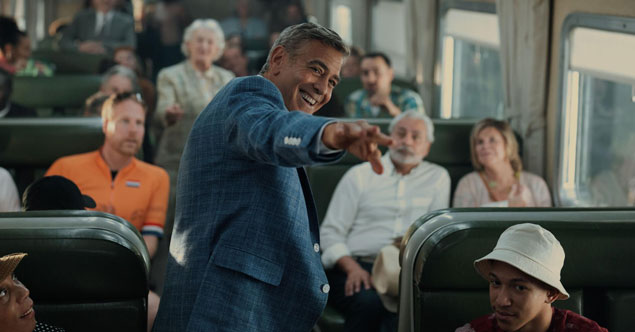 Jay Kelly - train scene