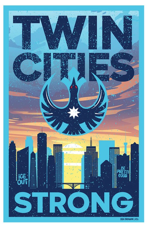 Twin Cities Strong - art by Ben Branum